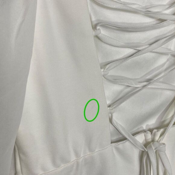 Lulus Mini Dress Womens XS Lace-Up LWD Balloon Sleeve Party Club Delightful Love - Picture 9 of 12